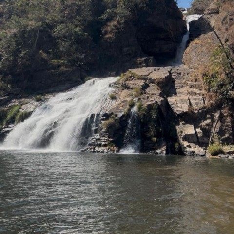 Cachoeira do Quilombo, segunda queda, no Vale da Babilônia